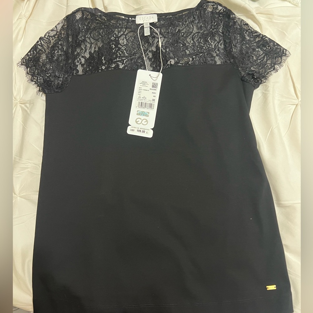 Escasa sport black size XS blouse